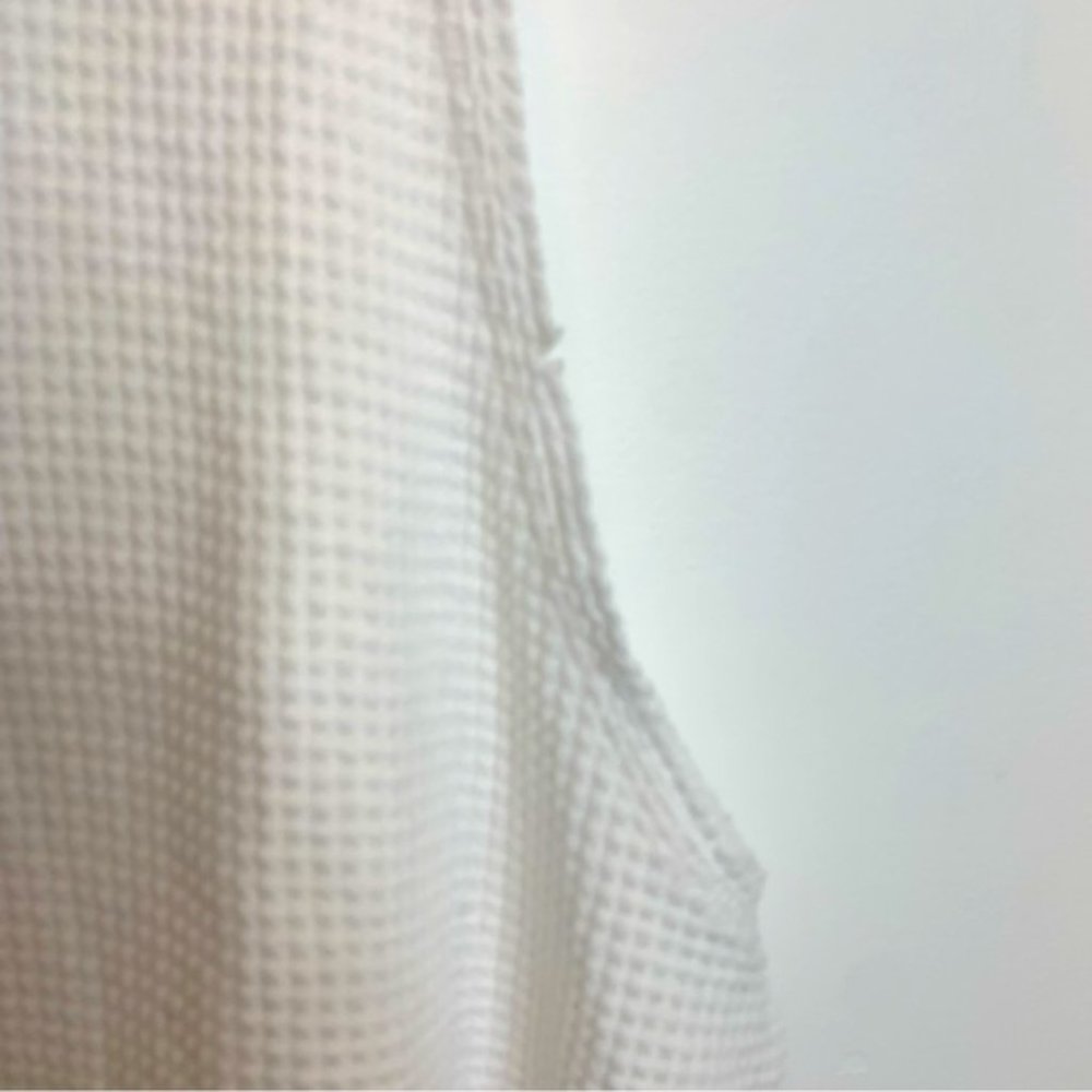 Offline by Aerie Cropped Waffle Muscle Tank Top White - Picture 3 of 6